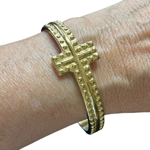 Rustic Cuff Have Faith Adjustable Metal Cuff Bracelet - Picture 1 of 3